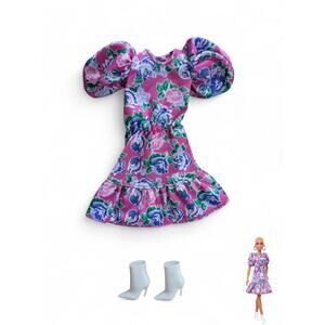 Barbie Fashionistas #150 Doll Flower Dress and White Boots GHW64 No Doll